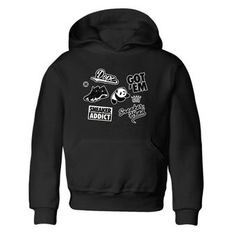 14s Panda shirt to match jordans Sneakerhead Sticker sneaker tees Air Jordan 14 Panda SNRT sneaker release tees baby toddler Black 2 cotton Shirt