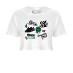 Air Jordan 2 Low Christmas shirt to match jordans Speicla Holiday Christmas Shirts Sneakerhead Sticker sneaker tees Air Jordan 2 Christmas SNRT Sneaker Tees Sneaker Matching Shirt White 2 Crop T-Shirt