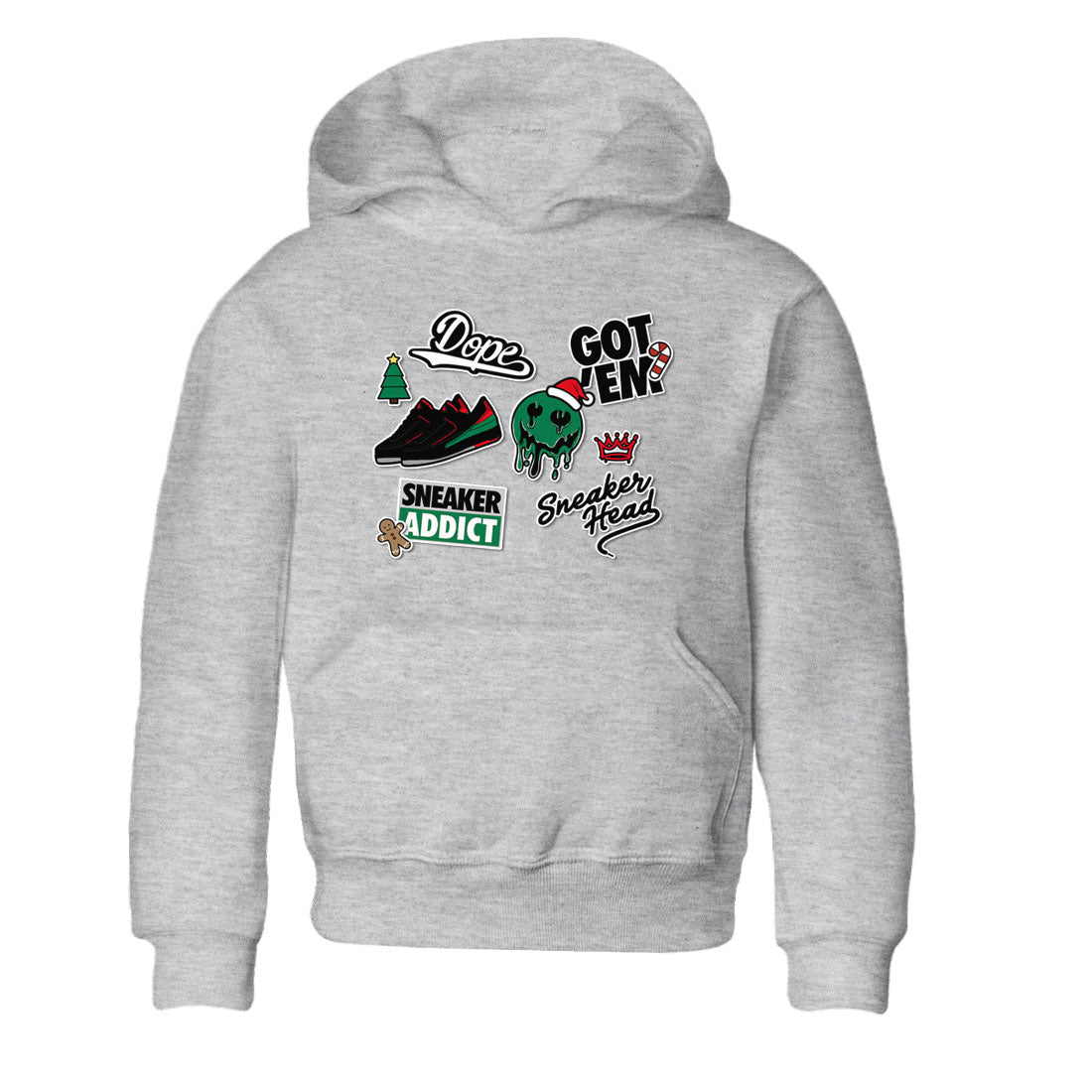 Air Jordan 2 Low Christmas shirt to match jordans Speicla Holiday Christmas Shirts Sneakerhead Sticker sneaker tees Air Jordan 2 Christmas SNRT Sneaker Tees Sneaker Matching Shirt Baby Toddler Heather Grey 2 T-Shirt