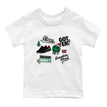 Air Jordan 2 Low Christmas shirt to match jordans Speicla Holiday Christmas Shirts Sneakerhead Sticker sneaker tees Air Jordan 2 Christmas SNRT Sneaker Tees Sneaker Matching Shirt Baby Toddler White 2 T-Shirt