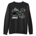 Air Jordan 2 Low Christmas shirt to match jordans Speicla Holiday Christmas Shirts Sneakerhead Sticker sneaker tees Air Jordan 2 Christmas SNRT Sneaker Tees Sneaker Matching Shirt Unisex Black 2 T-Shirt