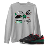 Air Jordan 2 Low Christmas shirt to match jordans Speicla Holiday Christmas Shirts Sneakerhead Sticker sneaker tees Air Jordan 2 Christmas SNRT Sneaker Tees Sneaker Matching Shirt Unisex Heather Grey 1 T-Shirt