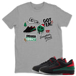 Air Jordan 2 Low Christmas shirt to match jordans Speicla Holiday Christmas Shirts Sneakerhead Sticker sneaker tees Air Jordan 2 Christmas SNRT Sneaker Tees Sneaker Matching Shirt Unisex Heather Grey 1 T-Shirt