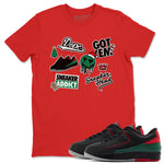Air Jordan 2 Low Christmas shirt to match jordans Speicla Holiday Christmas Shirts Sneakerhead Sticker sneaker tees Air Jordan 2 Christmas SNRT Sneaker Tees Sneaker Matching Shirt Unisex Red 1 T-Shirt