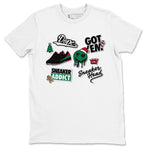 Air Jordan 2 Low Christmas shirt to match jordans Speicla Holiday Christmas Shirts Sneakerhead Sticker sneaker tees Air Jordan 2 Christmas SNRT Sneaker Tees Sneaker Matching Shirt Unisex White 2 T-Shirt