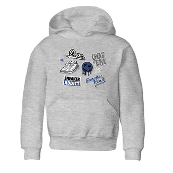 3s Midnight Navy shirt to match jordans Sneakerhead Sticker sneaker match tee Air Jordan 3 Midnight Navy SNRT Sneaker Tees baby toddler Heather Grey 2 cotton Shirt