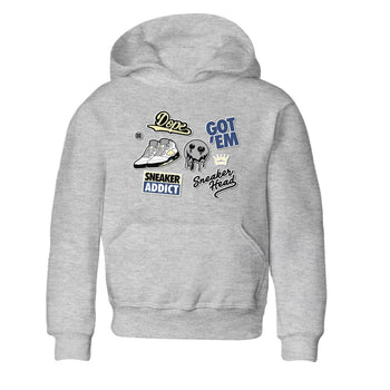 5s A Ma Maniere x Photon Dust shirt to match jordans Sneakerhead Sticker sneaker matching tees Air Jordan 5 x A Ma Maniere "Dawn" SNRT Sneaker Tees Baby Toddler Heather Grey 2 T-Shirt