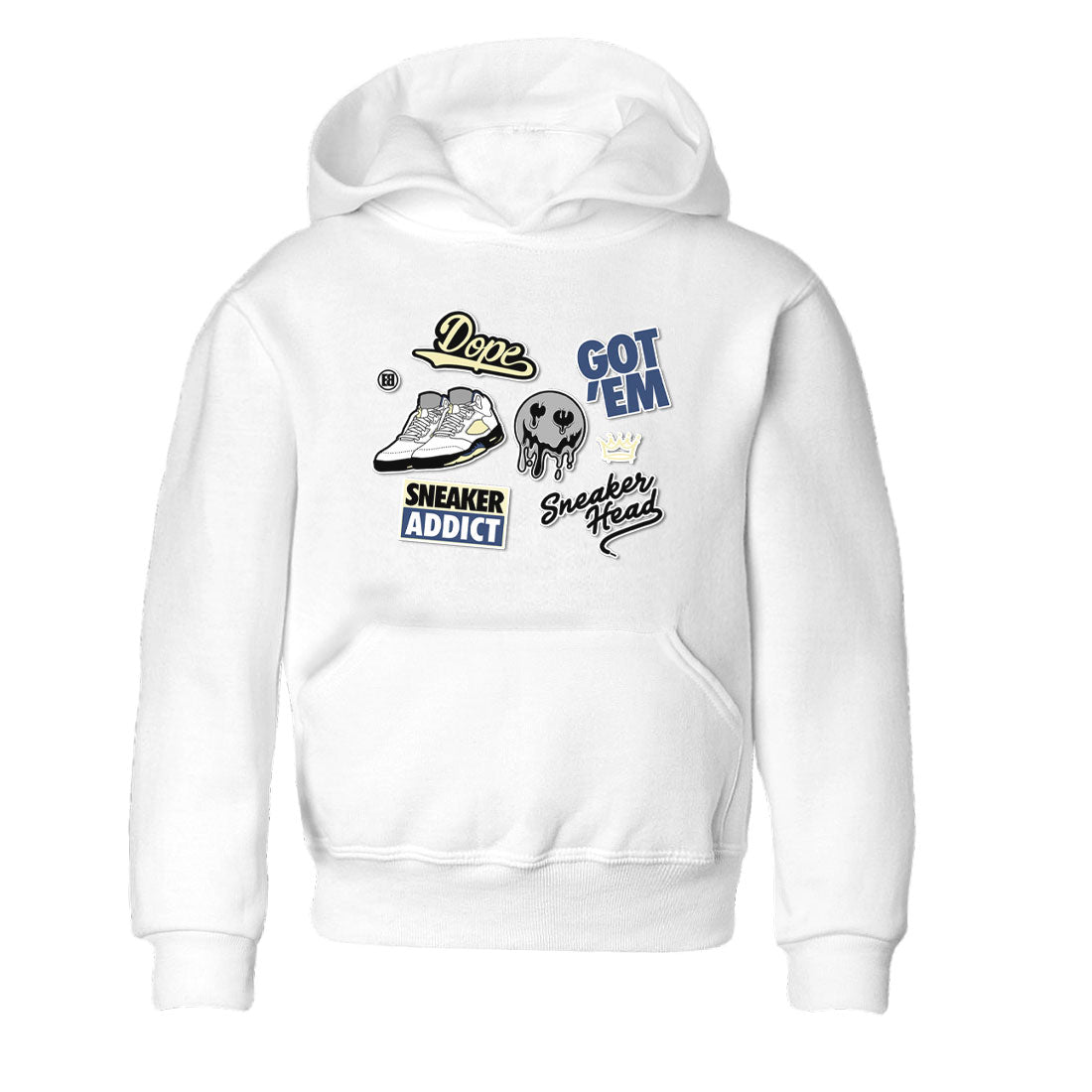 5s A Ma Maniere x Photon Dust shirt to match jordans Sneakerhead Sticker sneaker matching tees Air Jordan 5 x A Ma Maniere "Dawn" SNRT Sneaker Tees Baby Toddler White 2 T-Shirt