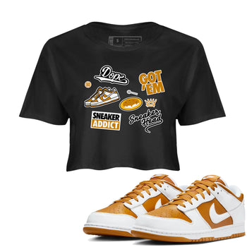 Dunk Dark Curry shirt to match jordans Sneakerhead Sticker sneaker tees streetwear brand Dunk Dark Curry SNRT Sneaker Release Tees Black 1 crop length shirt
