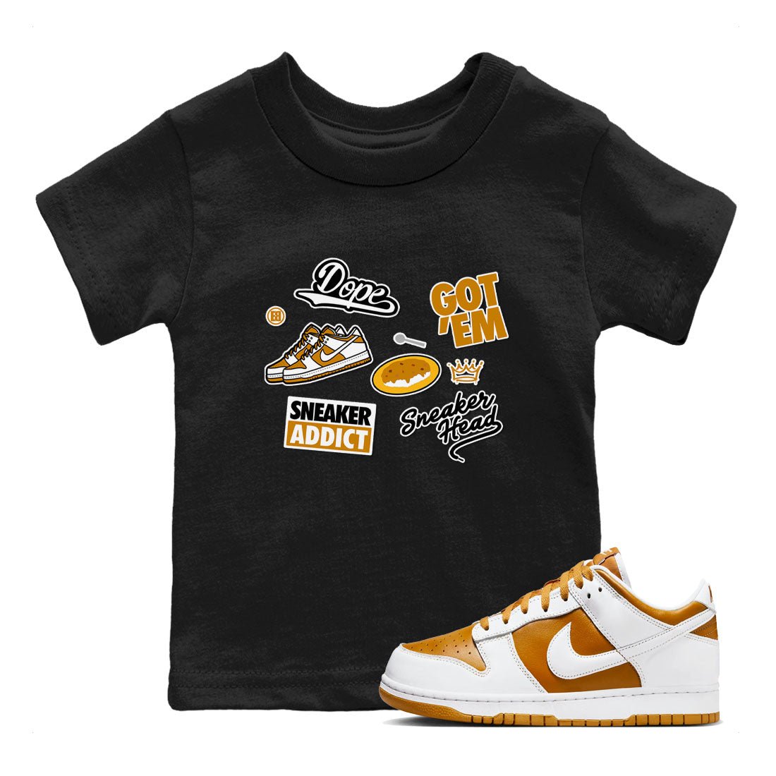 Dunk Dark Curry shirt to match jordans Sneakerhead Sticker sneaker tees streetwear brand Dunk Dark Curry SNRT sneaker release tees baby toddler Black 1 cotton Shirt