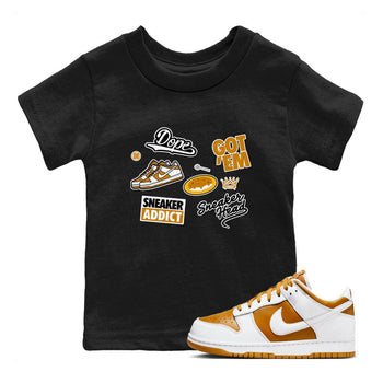 Dunk Dark Curry shirt to match jordans Sneakerhead Sticker sneaker tees streetwear brand Dunk Dark Curry SNRT sneaker release tees baby toddler Black 1 cotton Shirt