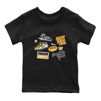 Dunk Dark Curry shirt to match jordans Sneakerhead Sticker sneaker tees streetwear brand Dunk Dark Curry SNRT sneaker release tees baby toddler Black 2 cotton Shirt