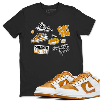 Dunk Dark Curry shirt to match jordans Sneakerhead Sticker sneaker tees streetwear brand Dunk Dark Curry SNRT Sneaker Release Tees unisex cotton Black 1 crew neck shirt