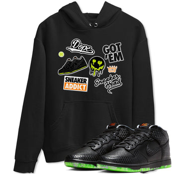 Dunk Mid Premium shirt to match jordans Sneakerhead Sticker sneaker tees Special Halloween Costume Dunk Mid Halloween SNRT Sneaker Tees Unisex Black 1 T-Shirt