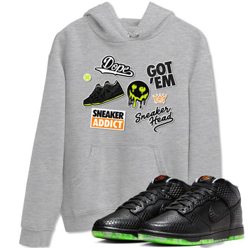 Dunk Mid Premium shirt to match jordans Sneakerhead Sticker sneaker tees Special Halloween Costume Dunk Mid Halloween SNRT Sneaker Tees Unisex Heather Grey 1 T-Shirt