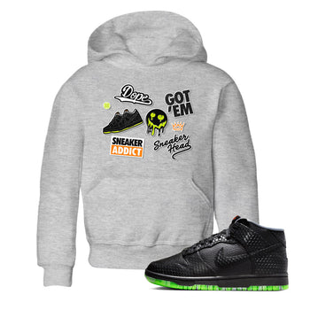 Dunk Mid Premium shirt to match jordans Sneakerhead Sticker sneaker tees Special Halloween Costume Dunk Mid Halloween SNRT Sneaker Tees Baby Toddler Heather Grey 1 T-Shirt