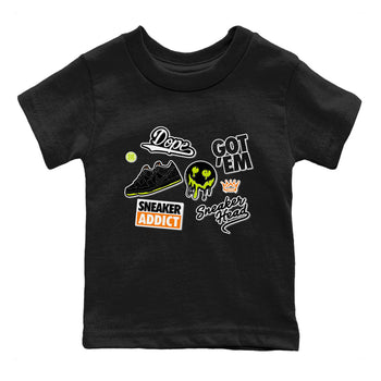 Dunk Mid Premium shirt to match jordans Sneakerhead Sticker sneaker tees Special Halloween Costume Dunk Mid Halloween SNRT Sneaker Tees Baby Toddler Black 2 T-Shirt