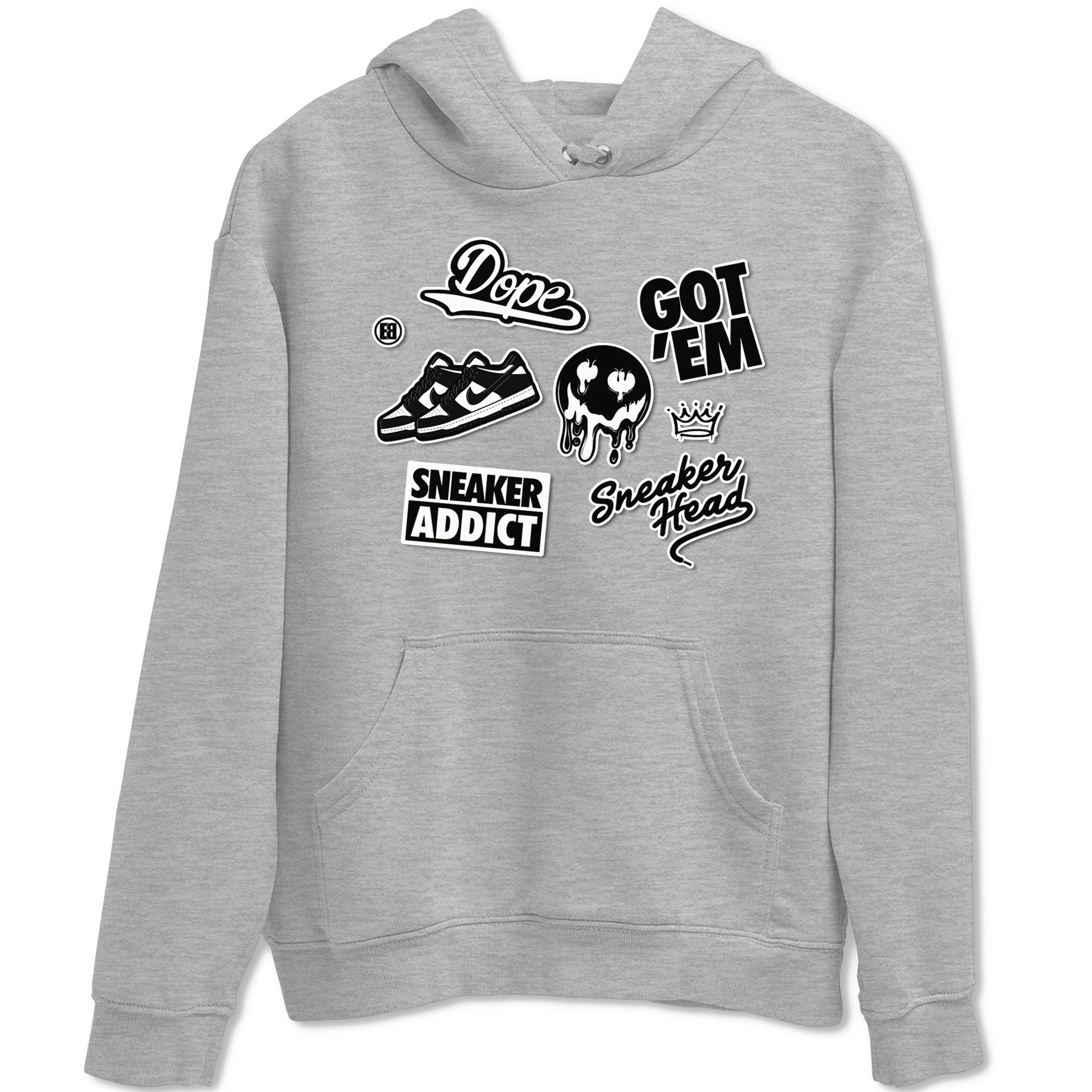 Dunk Low Panda shirt to match jordans Sneakerhead Sticker sneaker tees Dunk Panda SNRT Sneaker Tees unisex cotton Heather Grey 2 crew neck shirt