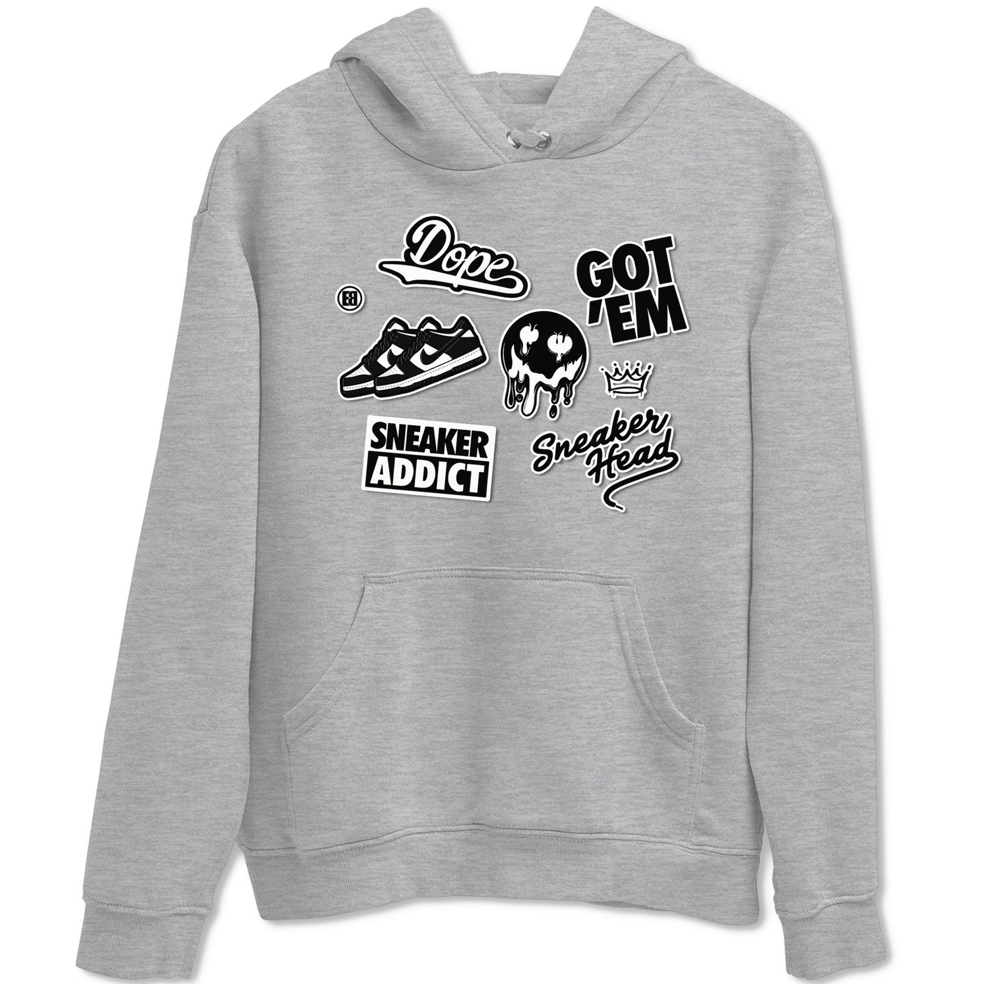 Dunk Low Panda shirt to match jordans Sneakerhead Sticker sneaker tees Dunk Panda SNRT Sneaker Tees unisex cotton Heather Grey 2 crew neck shirt