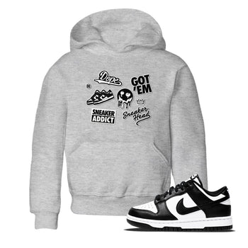 Dunk Low Panda shirt to match jordans Sneakerhead Sticker sneaker tees Dunk Panda SNRT Sneaker Tees baby toddler Heather Grey 1 cotton Shirt