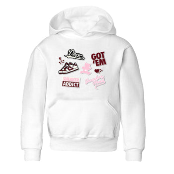 Dunk Valentine's Day shirt to match jordans Sneakerhead Sticker sneaker tees Dunk Valentines Day SNRT Sneaker Tees Sneaker Matching Cotton Shirt baby toddler White 2 cotton Shirt