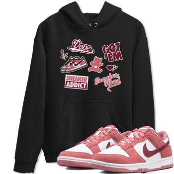 Dunk Low Valentines Day shirt to match jordans Sneakerhead Sticker sneaker tees Dunk Valentine's Day SNRT Sneaker Tees Sneaker Matching Cotton Shirt unisex cotton Black 1 crew neck shirt