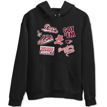 Dunk Low Valentines Day shirt to match jordans Sneakerhead Sticker sneaker tees Dunk Valentine's Day SNRT Sneaker Tees Sneaker Matching Cotton Shirt unisex cotton Black 2 crew neck shirt