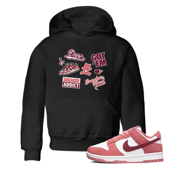 Dunk Low Valentines Day shirt to match jordans Sneakerhead Sticker sneaker tees Dunk Valentine's Day SNRT Sneaker Tees Sneaker Matching Cotton Shirt baby toddler Black 1 cotton Shirt