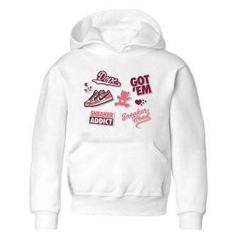 Dunk Low Valentines Day shirt to match jordans Sneakerhead Sticker sneaker tees Dunk Valentine's Day SNRT Sneaker Tees Sneaker Matching Cotton Shirt baby toddler White 2 cotton Shirt