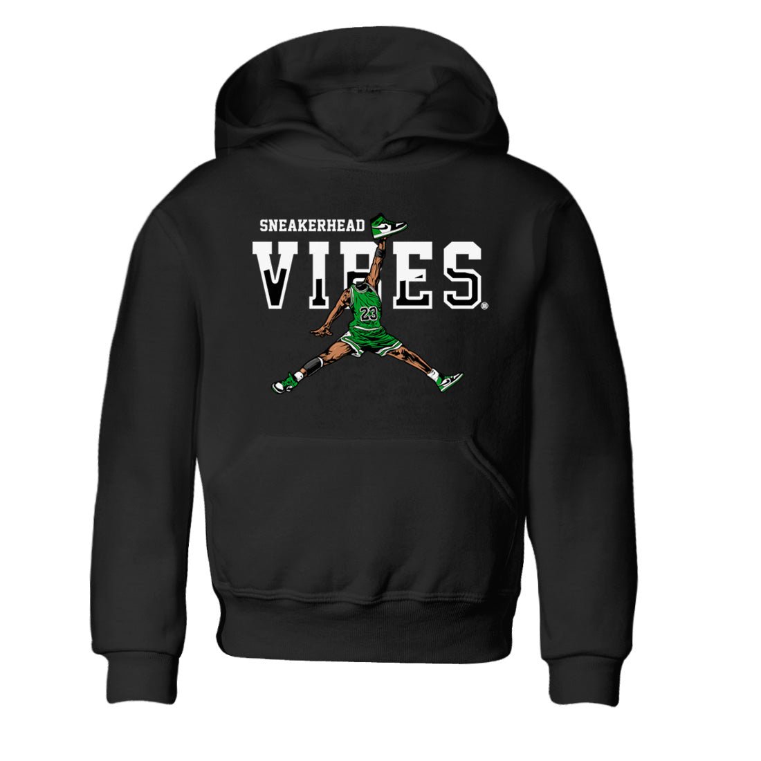 Air Jordan 1 Celtics Sneaker Match Tees Sneakerhead Vibes Sneaker Tees Air Jordan 1 Retro Celtics Sneaker Release Tees Kids Shirts Black 2