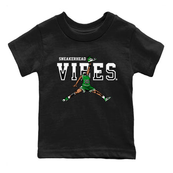 Air Jordan 1 Celtics Sneaker Match Tees Sneakerhead Vibes Sneaker Tees Air Jordan 1 Retro Celtics Sneaker Release Tees Kids Shirts Black 2