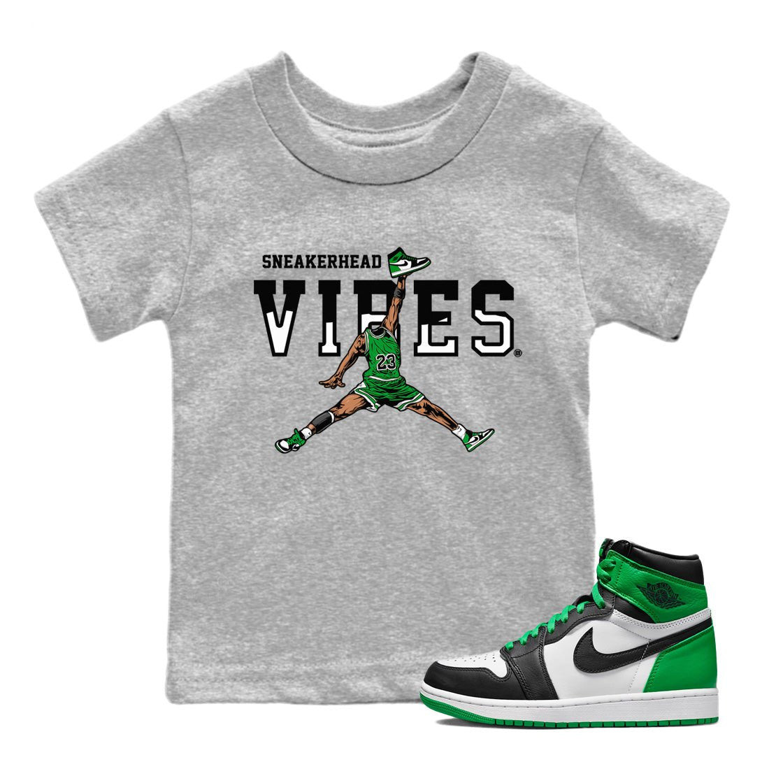 Air Jordan 1 Celtics Sneakerhead Vibes Baby and Kids Sneaker Tees Air Jordan 1 Retro Celtics Kids Sneaker Tees Size Chart
