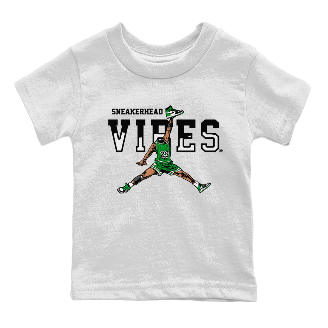 Air Jordan 1 Celtics Sneaker Match Tees Sneakerhead Vibes Sneaker Tees Air Jordan 1 Retro Celtics Sneaker Release Tees Kids Shirts White 2