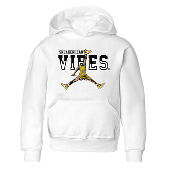 1s Yellow Ochre shirt to match jordans Sneakerhead Vibes sneaker tees streetwear brand Air Jordan 1 High OG Yellow Ochre SNRT sneaker release tees baby toddler White 2 cotton Shirt