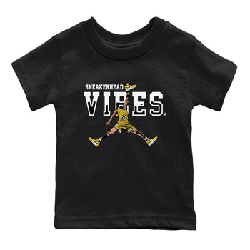 1s Yellow Ochre shirt to match jordans Sneakerhead Vibes sneaker tees streetwear brand Air Jordan 1 High OG Yellow Ochre SNRT sneaker release tees baby toddler Black 2 cotton Shirt