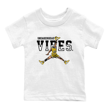 1s Yellow Ochre shirt to match jordans Sneakerhead Vibes sneaker tees streetwear brand Air Jordan 1 High OG Yellow Ochre SNRT sneaker release tees baby toddler White 2 cotton Shirt