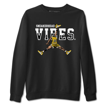 1s Yellow Ochre shirt to match jordans Sneakerhead Vibes sneaker tees streetwear brand Air Jordan 1 High OG Yellow Ochre SNRT Sneaker Release Tees unisex cotton Black 2 crew neck shirt