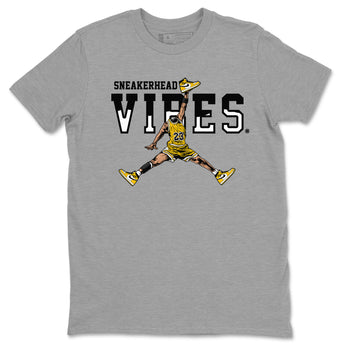 1s Yellow Ochre shirt to match jordans Sneakerhead Vibes sneaker tees streetwear brand Air Jordan 1 High OG Yellow Ochre SNRT Sneaker Release Tees unisex cotton Heather Grey 2 crew neck shirt