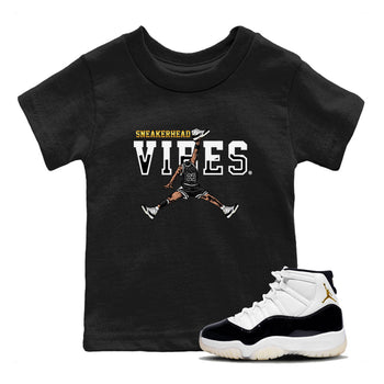AJ11 Gratitude sneaker shirt to match jordans Sneakerhead Vibes sneaker tees Air Jordan 11 Gratitude SNRT Sneaker Release Tees Baby Toddler Black 1 T-Shirt