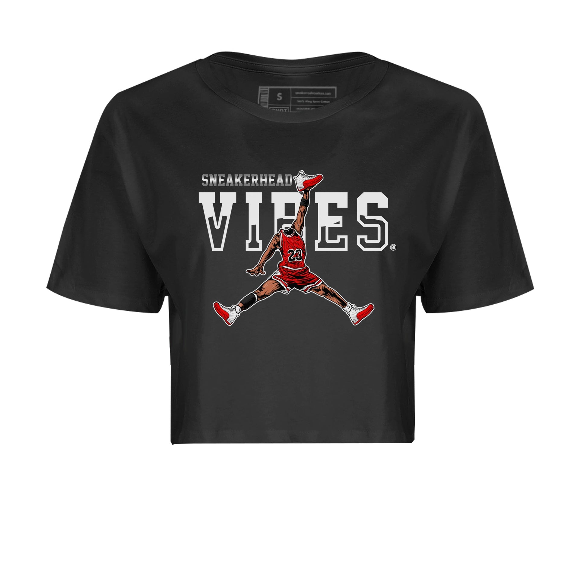 12s Cherry Sneaker Match Tees Jumpman Sneakerhead Vibes Sneaker Tees Air Jordan 12 Cherry Sneaker Release Tees Women's Shirts Black 2