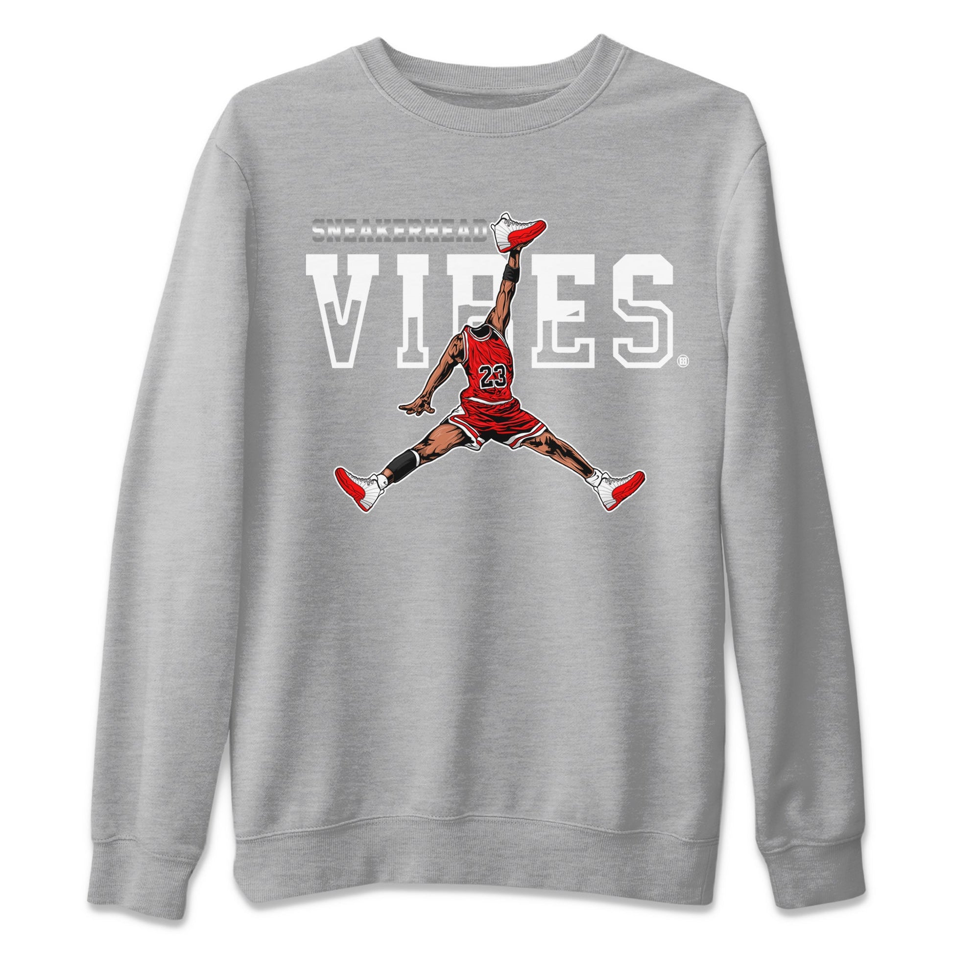 12s Cherry Sneaker Match Tees Jumpman Sneakerhead Vibes Sneaker Tees Air Jordan 12 Cherry Sneaker Release Tees Unisex Shirts Heather Grey 2