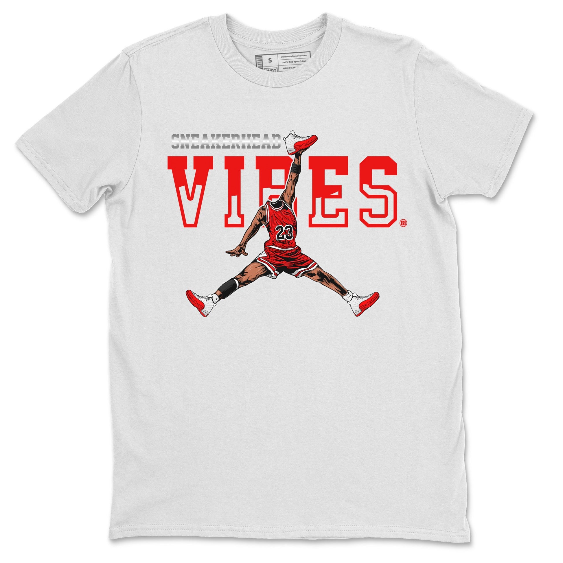 12s Cherry Sneaker Match Tees Jumpman Sneakerhead Vibes Sneaker Tees Air Jordan 12 Cherry Sneaker Release Tees Unisex Shirts White 2