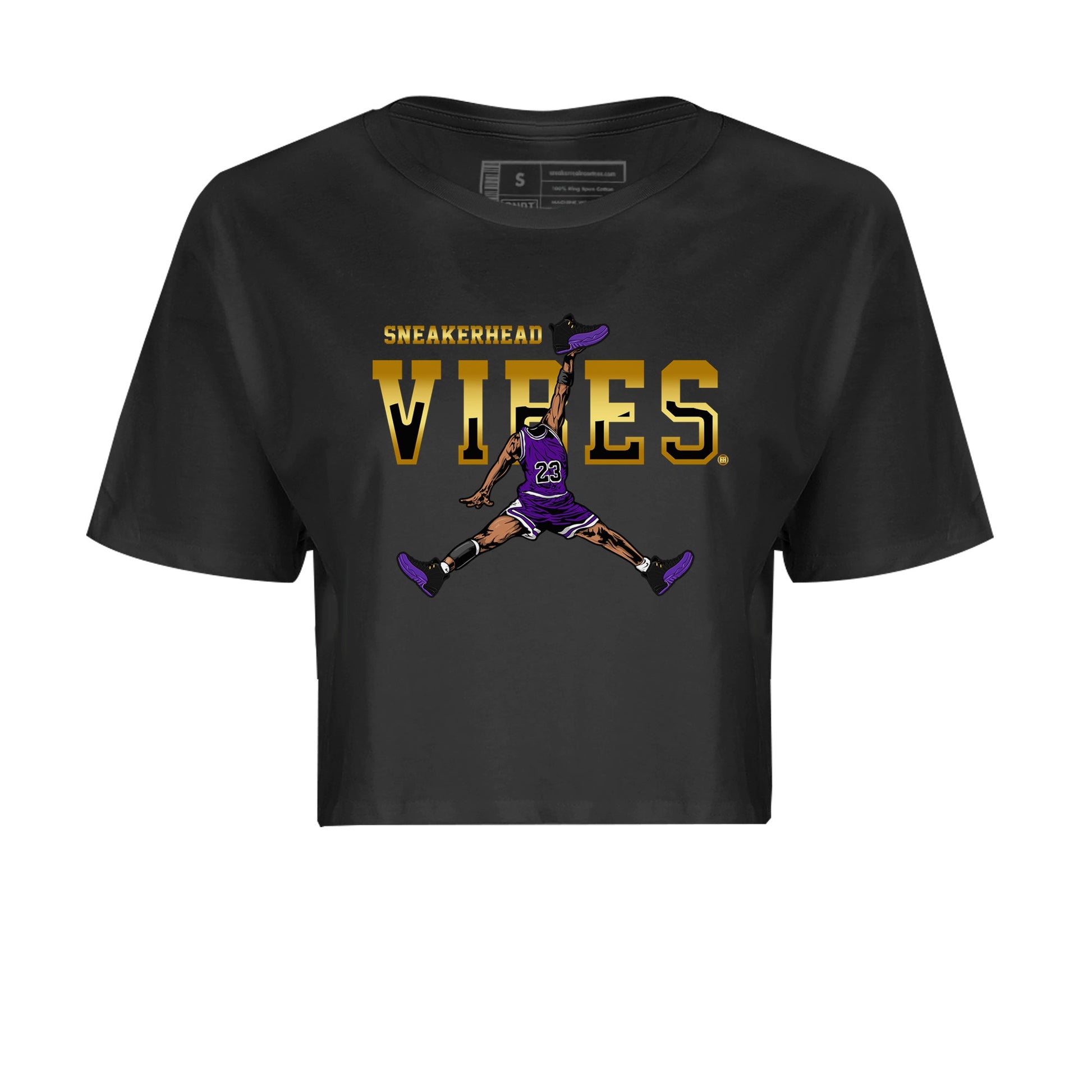 Air Jordan 12 Field Purple Sneaker Match Tees Sneakerhead Vibes Sneaker Tees AJ12 Field Purple Sneaker Release Tees Women's Shirts Black 2