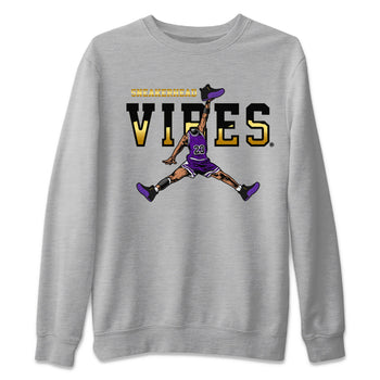 Air Jordan 12 Field Purple Sneaker Match Tees Sneakerhead Vibes Sneaker Tees AJ12 Field Purple Sneaker Release Tees Unisex Shirts Heather Grey 2