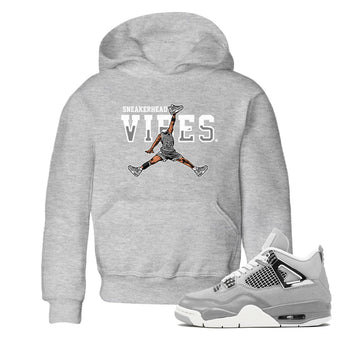 Air Jordan 4 Retro Frozen Moments shirt to match jordans Sneakerhead Vibes sneaker tees Air Jordan 4 Light Iron Ore SNRT Sneaker Release Tees Baby Toddler Heather Grey 1 T-Shirt