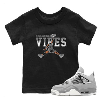 Air Jordan 4 Retro Frozen Moments shirt to match jordans Sneakerhead Vibes sneaker tees Air Jordan 4 Light Iron Ore SNRT Sneaker Release Tees Baby Toddler Black 1 T-Shirt