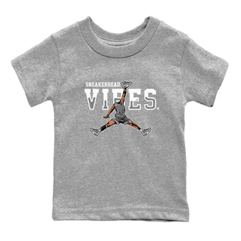 Air Jordan 4 Retro Frozen Moments shirt to match jordans Sneakerhead Vibes sneaker tees Air Jordan 4 Light Iron Ore SNRT Sneaker Release Tees Baby Toddler Heather Grey 2 T-Shirt
