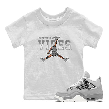 Air Jordan 4 Retro Frozen Moments shirt to match jordans Sneakerhead Vibes sneaker tees Air Jordan 4 Light Iron Ore SNRT Sneaker Release Tees Baby Toddler White 1 T-Shirt