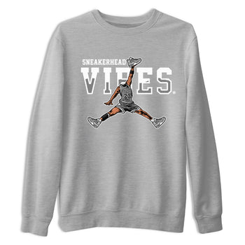 Air Jordan 4 Retro Frozen Moments shirt to match jordans Sneakerhead Vibes sneaker tees Air Jordan 4 Light Iron Ore SNRT Sneaker Release Tees Unisex Heather Grey 2 T-Shirt