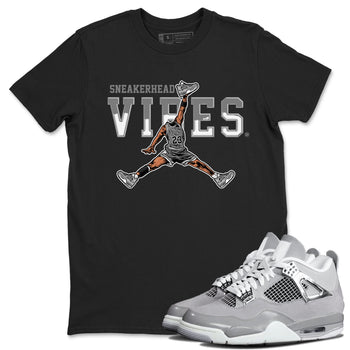 Air Jordan 4 Retro Frozen Moments shirt to match jordans Sneakerhead Vibes sneaker tees Air Jordan 4 Light Iron Ore SNRT Sneaker Release Tees Unisex Black 1 T-Shirt